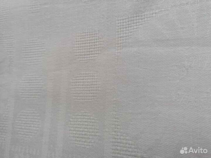 Скатерть лен 150х 300 белая СССР