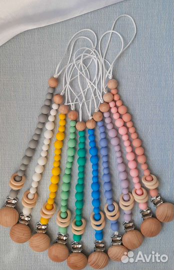 Держатель для соски и грызунок 2в1