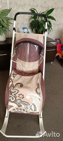 Детские санки с колесиками