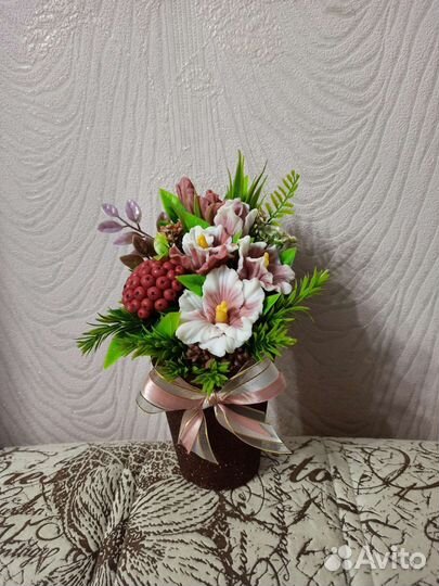 Букет из мыла ручной работы