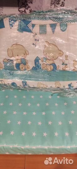 Постельный набор детский с матрасом 120 60