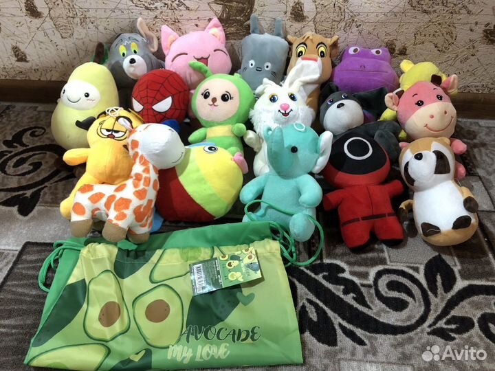 Новые плюшевые игрушки+ сумка для обуви