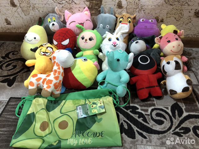 Новые плюшевые игрушки+ сумка для обуви