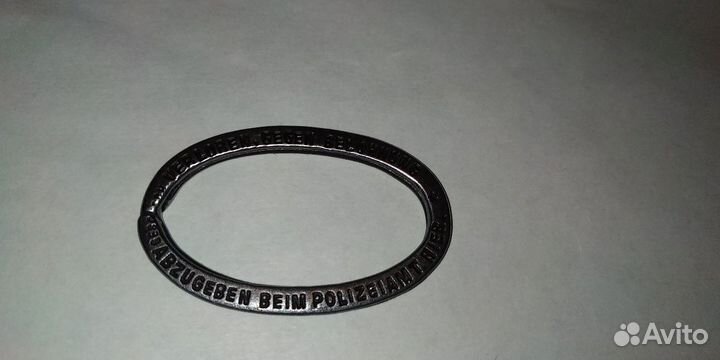 Редкое кольцо для ключей немецкого полицейского, с