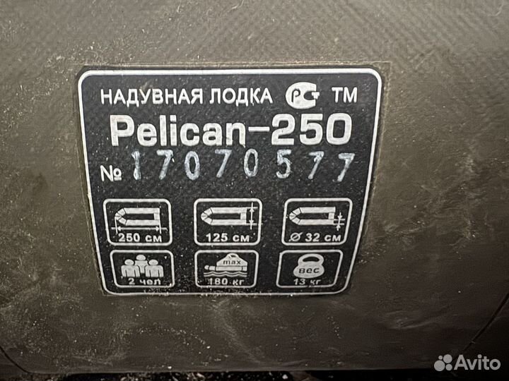 Надувная лодка Pelican -250