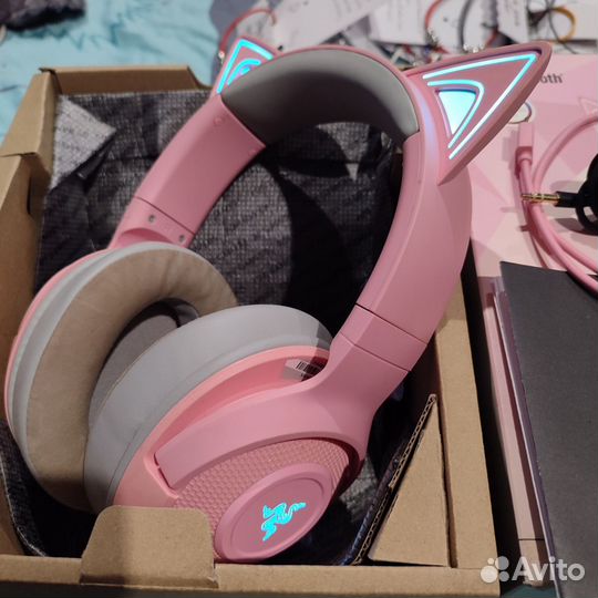 Наушники беспроводные Razer Kraken Kitty BT розовы