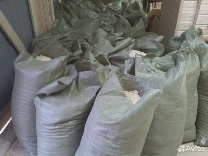 Опилки стружка в мешках
