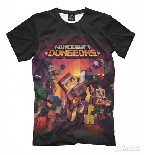 Футболка «Minecraft: Dungeons» Лодейное Поле