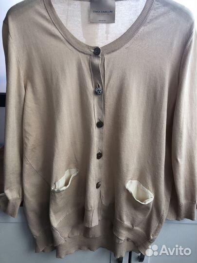 Джемпер женский хлопок шелк XL