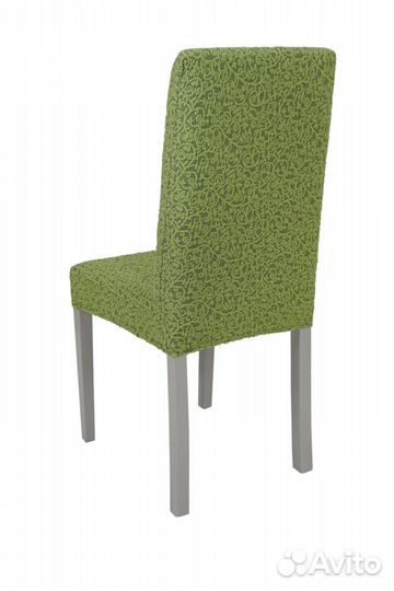 Чехлы на стулья со спинкой 4 шт, Зеленый светлый