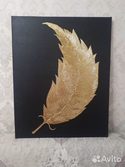 Картина интерьерная перо