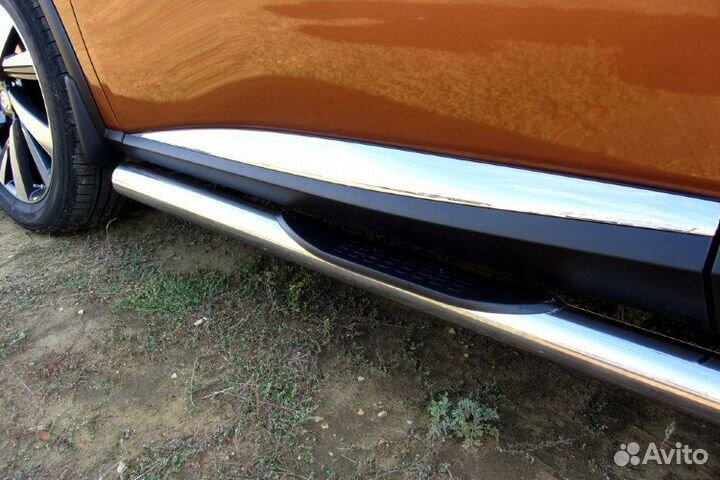 Защита порогов Nissan murano (2016)