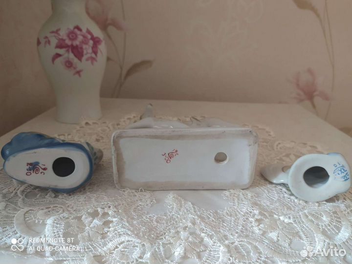 Статуэтки фарфор Олени Рыба СССР цена от