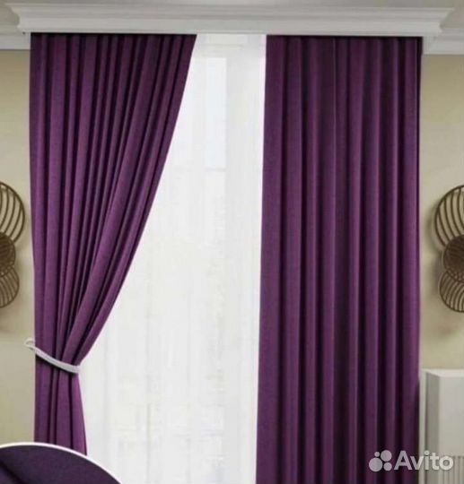 Шторы. Комплект. Новые. Разных цветов