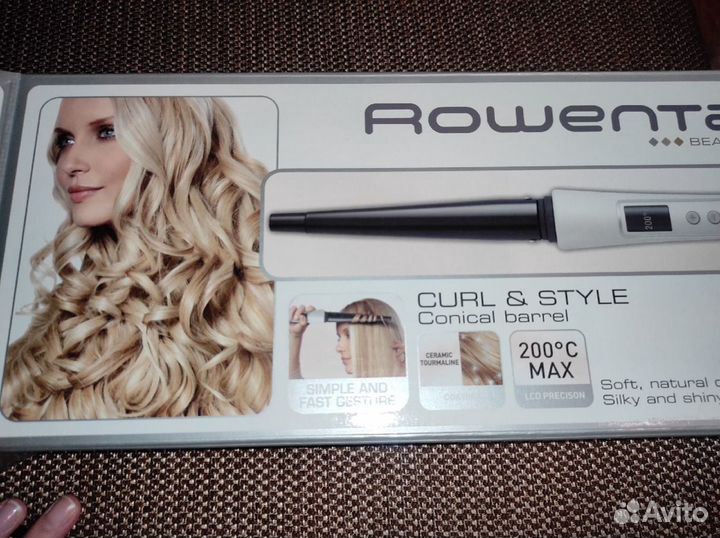 Rowenta конусная плойка.Щипцы для завивки волос