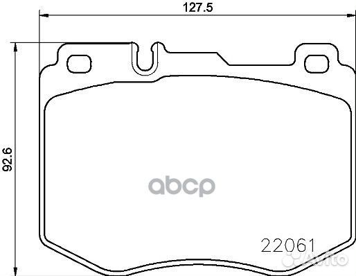 P50120 колодки дисковые передние MB W205/S205