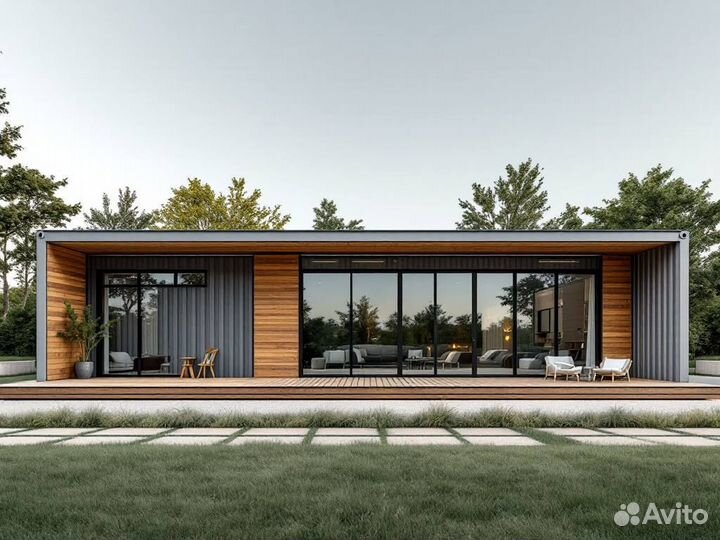 Модульный дом из морского контейнера