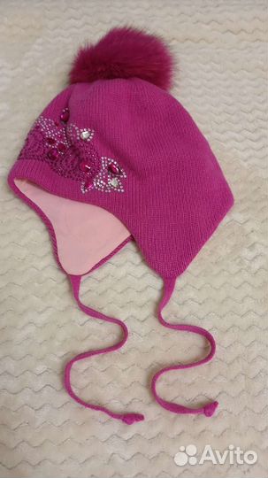 Шапка зимняя для девочки 52 54