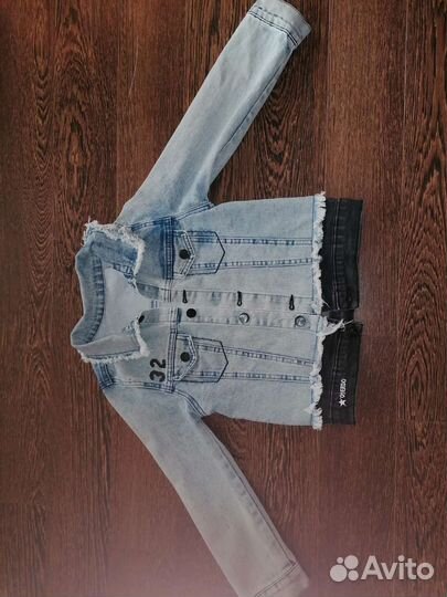 Джинсовая куртка детская 116