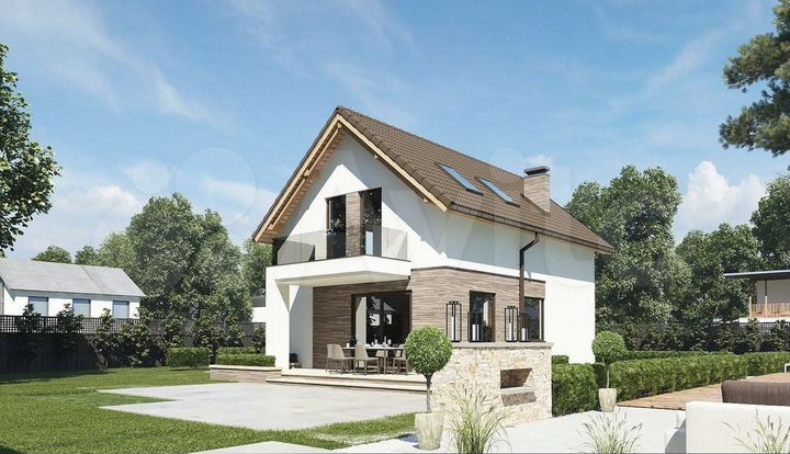 Дом 136,4 м² на участке 5 сот.