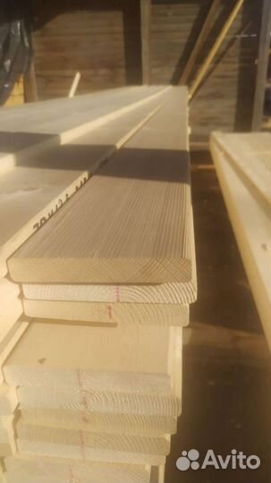 Доска сухая строганная Завальцованная20х123х6000