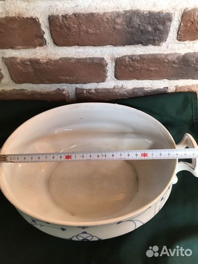 Супница синий лук, индийский узор Мейсен