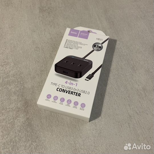 Конвертер с Type C на 3 USB 2.0