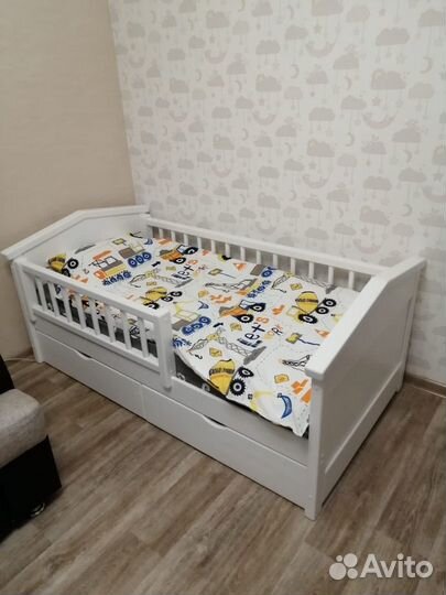 Детская кровать из массива сосны экстра-класса