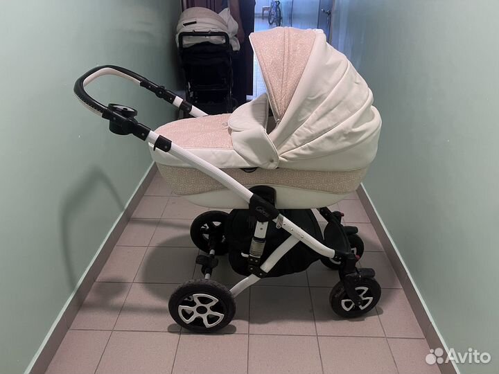 Коляска 2 в 1 adamex экокожа