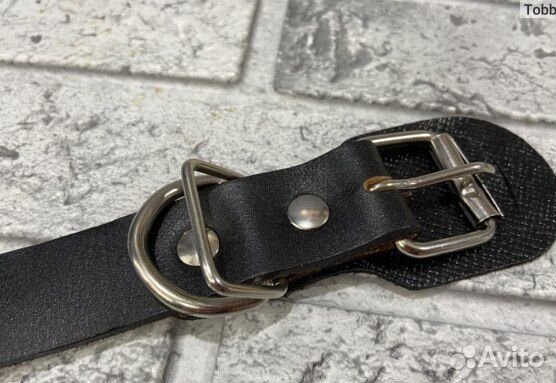 Ошейник кожаный новый