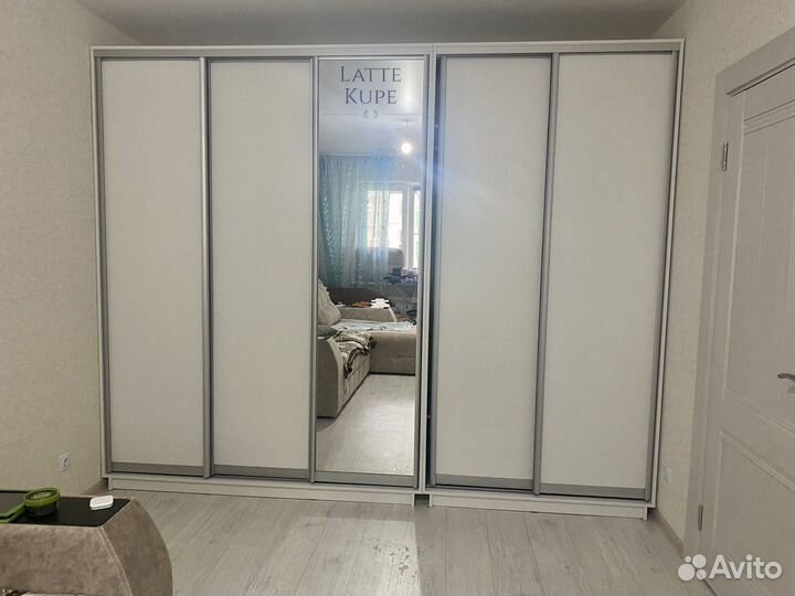 Шкаф-купе Версаль, 350-220-60, белый, 5-ти дверный