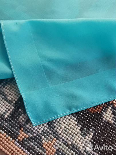 Однатонный платок Бирюза