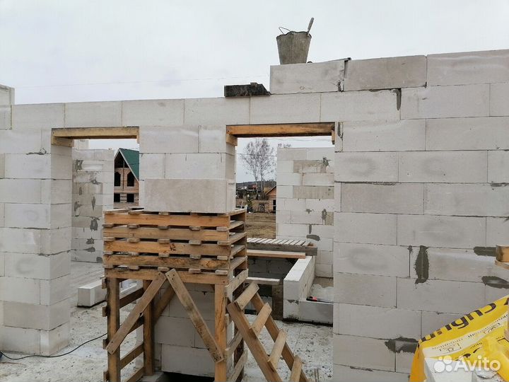 Газобетонные блоки 625 x 100 x 250 мм
