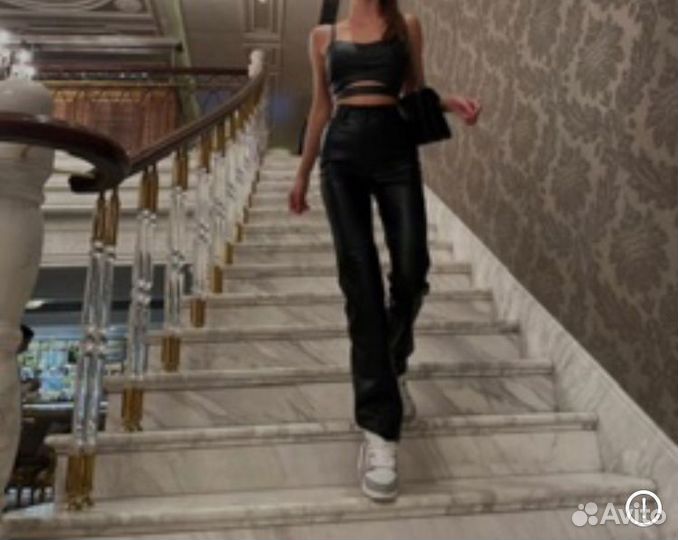 Брюки из эко кожи