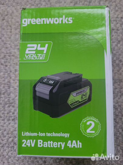 Аккумуляторная батарея 4Ач Greenworks 24V