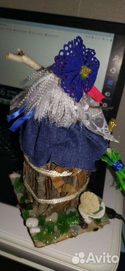 Осенняя поделка баба Яга в ступе в наличии