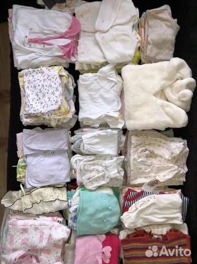 Детские вещи от 0 до 6 мес пакетом на девочку
