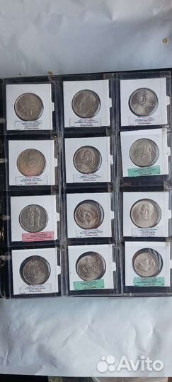 Монеты серебрянные альбом,1кг Чистого серебра(оцен