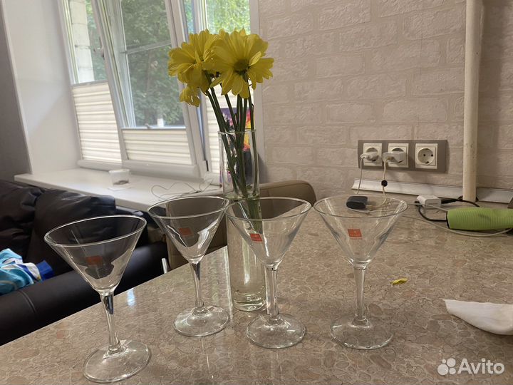 Италия бокалы для мартини Bormioli Rocco (4шт)