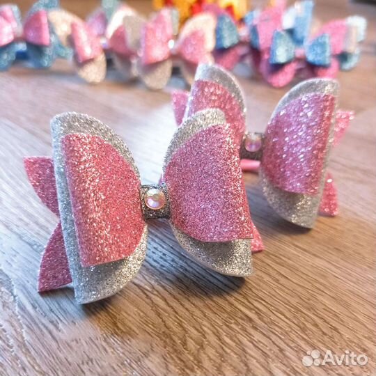 Резинки для волос Блестящие бантики