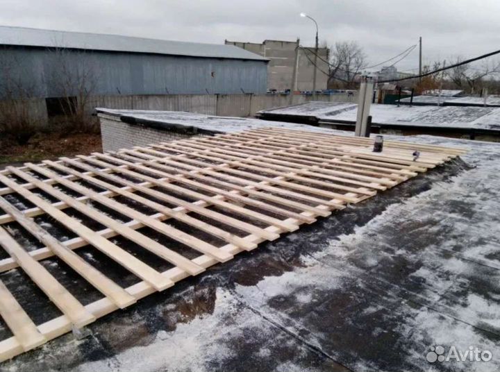 Ремонт крыш, заливка бетонного пола, штукатурка