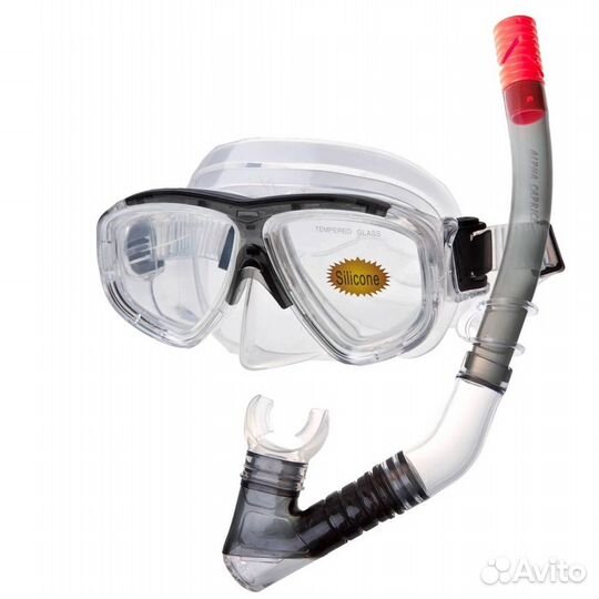 Маска и трубка силикон