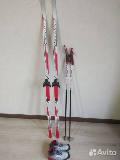 Беговые лыжи 170 см с ботинками 35, Nordway