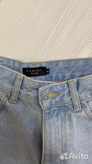 Джинсовые шорты zara 38