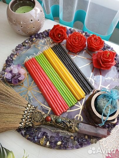 Свечи восковые ручной работы из натурального воска