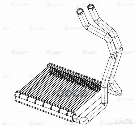 Радиатор отоп. для а/м Hyundai Elantra (HD) (06