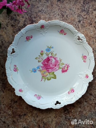Блюдо старинное. Фарфор, Германия