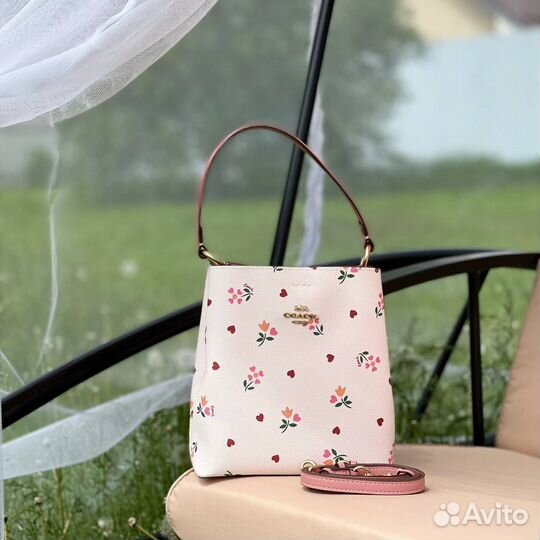 Сумка Coach натуральная кожа 5 цветов