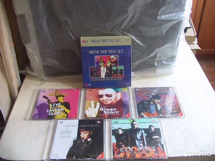 DVD-диски с музыкальными видеоклипами (новый к-кт)