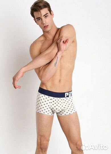 Мужские боксеры в ромбик Pink Hero